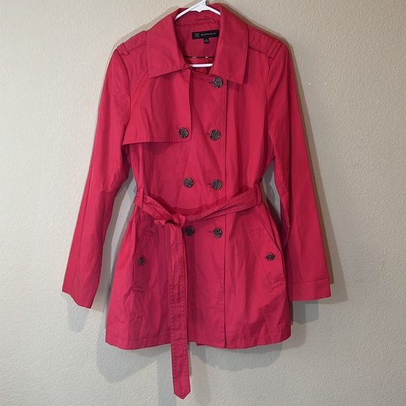 INC coral blazer for women with pockets and buttons.  Size XL - Picture 3 of 9